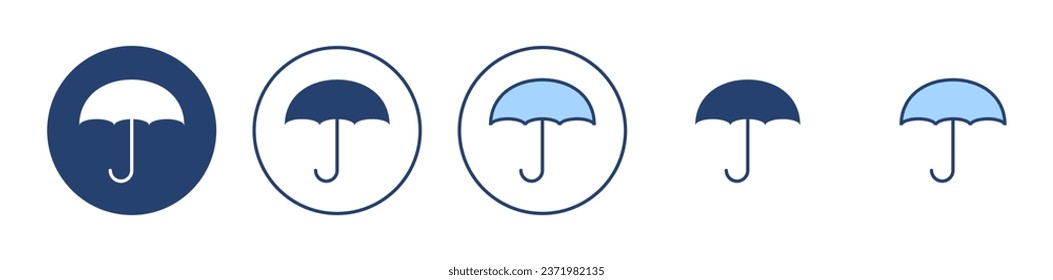Umbrella icon vector. umbrella sign and symbol