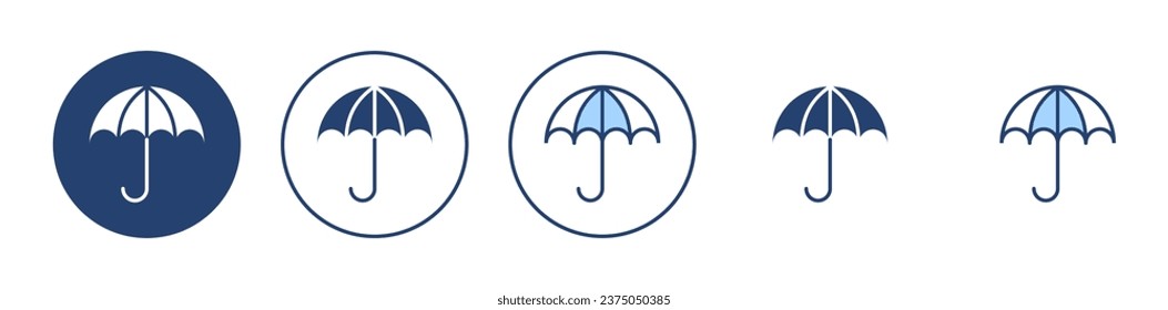 Umbrella icon vector. umbrella sign and symbol