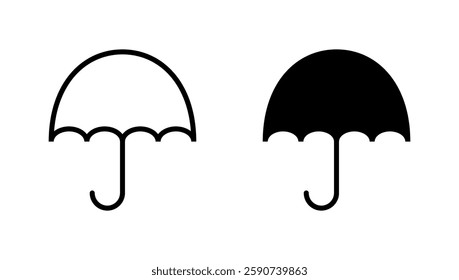 Umbrella icon vector. umbrella sign and symbol