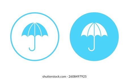 Umbrella icon vector. umbrella sign and symbol