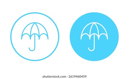 Umbrella icon vector. umbrella sign and symbol