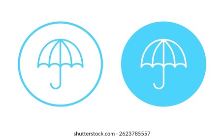 Umbrella icon vector. umbrella sign and symbol