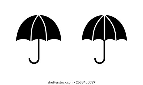 Umbrella icon vector. umbrella sign and symbol