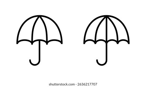 Umbrella icon vector. umbrella sign and symbol