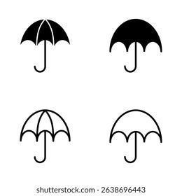 Umbrella icon vector. umbrella sign and symbol