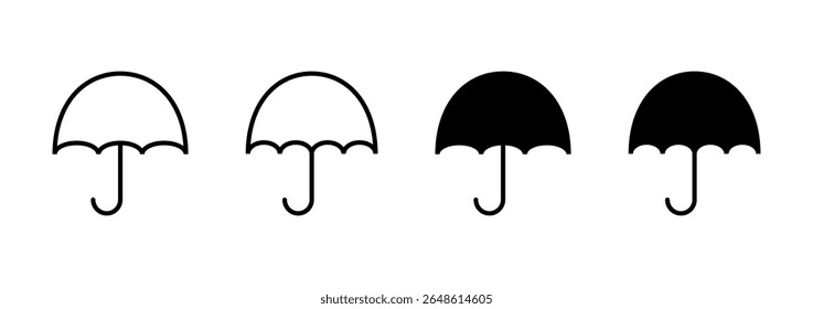 Umbrella icon vector. umbrella sign and symbol