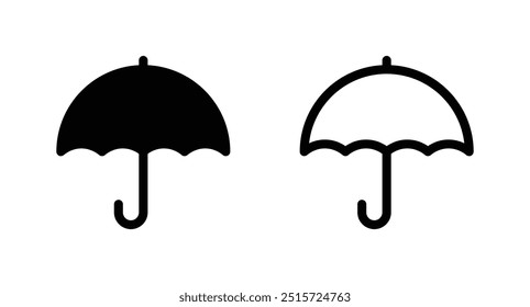 umbrella icon vector. umbrella sign icon for web site