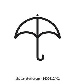 umbrella icon vector simple design