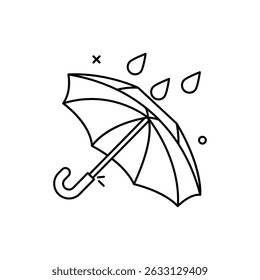 Ilustração de estoque de vetor de ícone de guarda-chuva