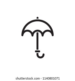 Umbrella icon vector symbol