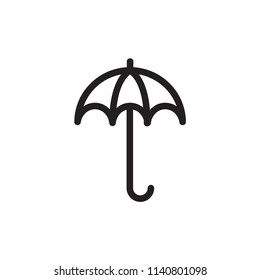 Umbrella icon vector symbol