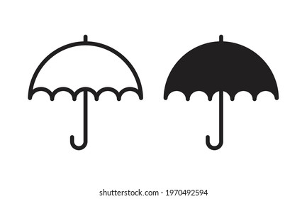 umbrella icon vector, umbrella symbol vector