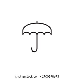 Umbrella Icon Vector Symbol Design Illustration
