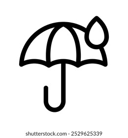 Ilustración de diseño de símbolo de Vector de icono de paraguas