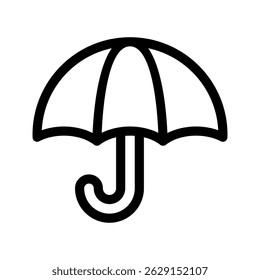 Ilustração de design de símbolo de vetor de ícone de guarda-chuva