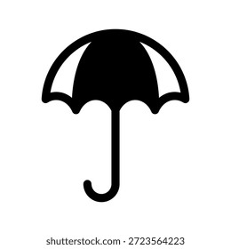 Ilustración de diseño de símbolo de Vector de icono de paraguas