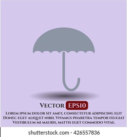 umbrella icon vector symbol flat eps jpg app web concept website