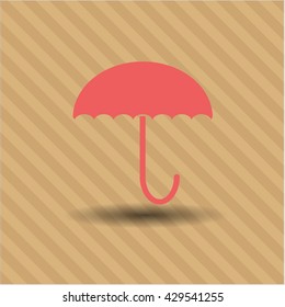 Vektorsymbol des Schirms flach eps jpg app Web-Concept-Website