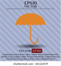 Vektorsymbol des Schirms flach eps jpg app Web-Concept-Website