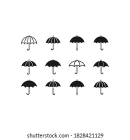 Umbrella icon vector symbol illustration