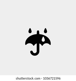 Umbrella icon. Vector umbrella icon. Umbrella symbol. Raining with umbrella