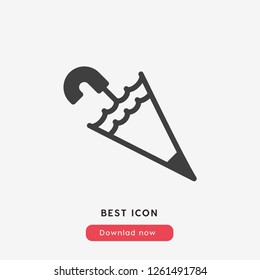 Umbrella icon vector. Umbrella symbol. rainy icon vector. rain symbol. Linear style sign for mobile concept and web design. umbrella symbol logo illustration. vector graphics - Vector.