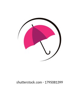 umbrella icon vector template design