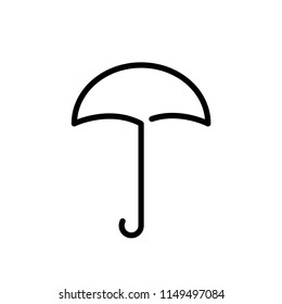 umbrella icon vector template editable stroke