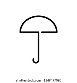 umbrella icon vector template editable stroke