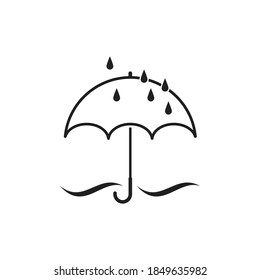 umbrella icon vector template illustration design