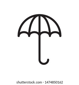 umbrella icon  vector trendy flat design