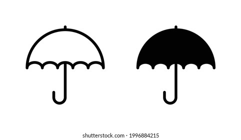 Umbrella Icon Vector for web, computer and mobile app