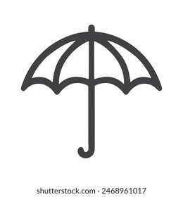 Umbrella icon. Weather accessory. Vector illustration