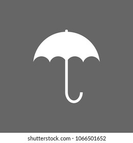 Umbrella icon, weather symbol. Vector illustration. Flat design.
