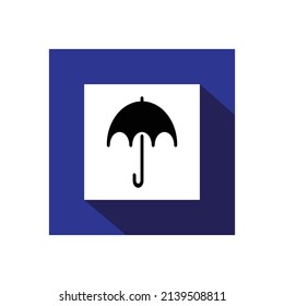Regenschirmsymbol, Wettersymbol, Vektorgrafik.