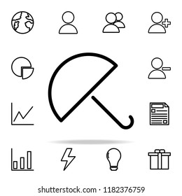 umbrella icon. web icons universal set for web and mobile on white background