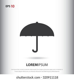 Umbrella icon for web and mobile