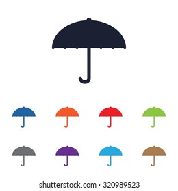 Umbrella icon for web and mobile