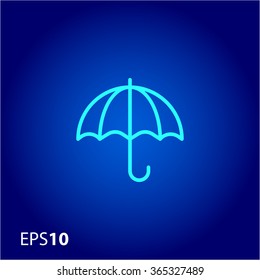 Umbrella icon for web and mobile