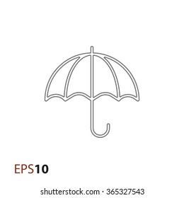 Umbrella icon for web and mobile