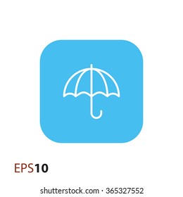 Umbrella icon for web and mobile