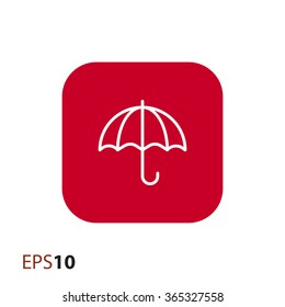 Umbrella icon for web and mobile