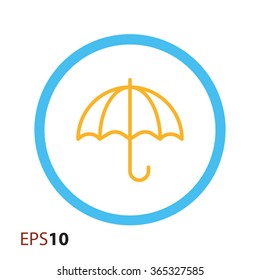 Umbrella icon for web and mobile