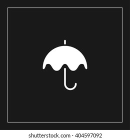 umbrella icon for web and mobile. flat design style
