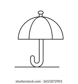 umbrella icon with white background vector stock illustration