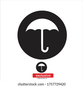Umbrella Icon.Flat design style vector illustration for graphic and web design.
