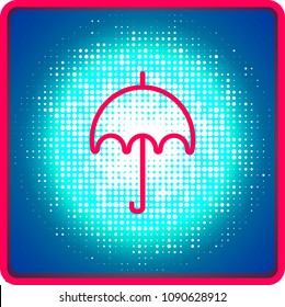Umbrella icon.Graphic flat icon, logo.