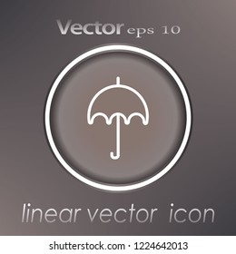 Umbrella icon.Graphic flat icon, logo.