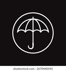Ícones de guarda-chuva, EPS, Designs vetoriais do ilustrador de guarda-chuva