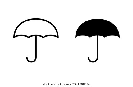 Umbrella icons set. umbrella sign and symbol